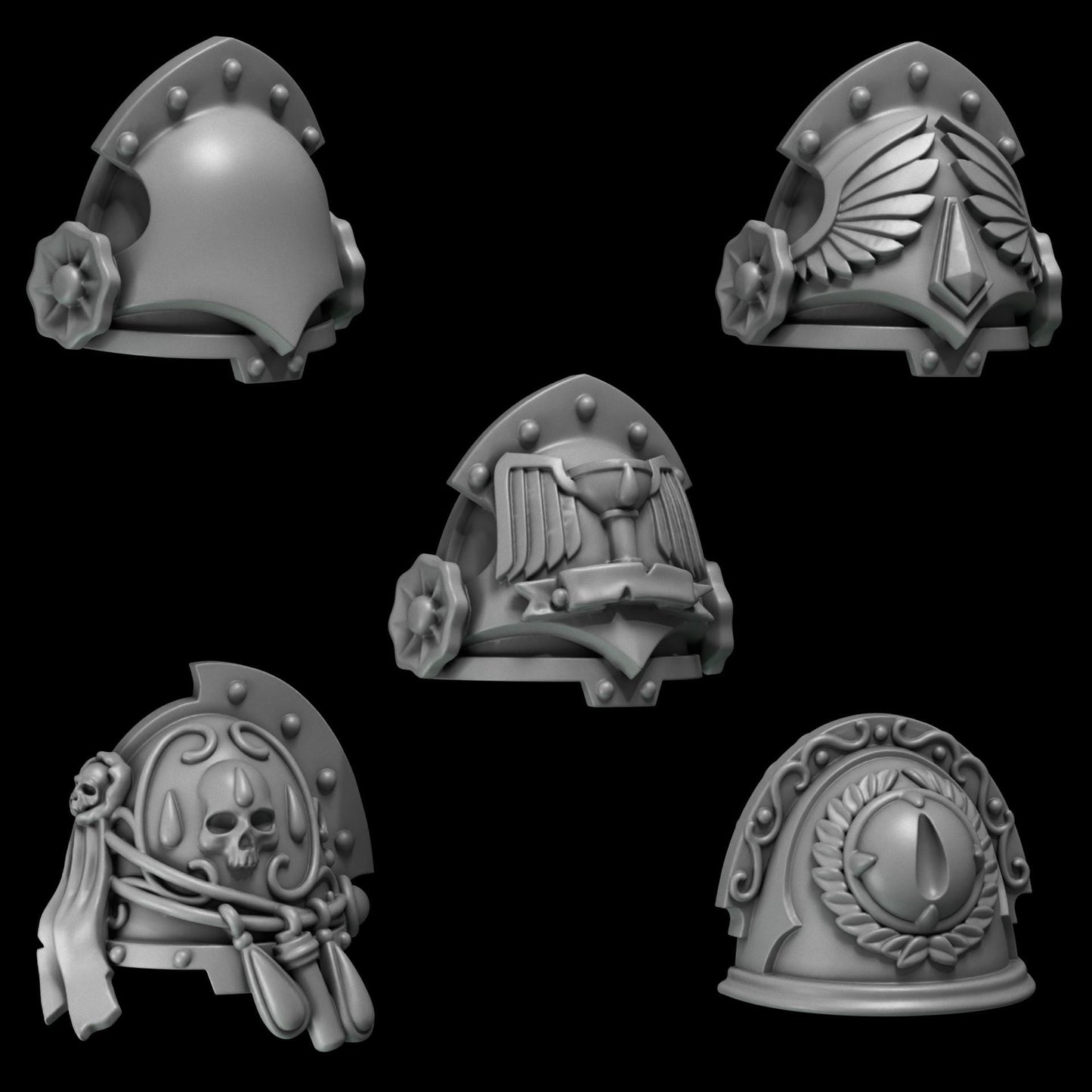 Greytide Studios Crimson Lords - Shoulder Pads - Multiple Listings (Custom Order) - product image 4 of 9