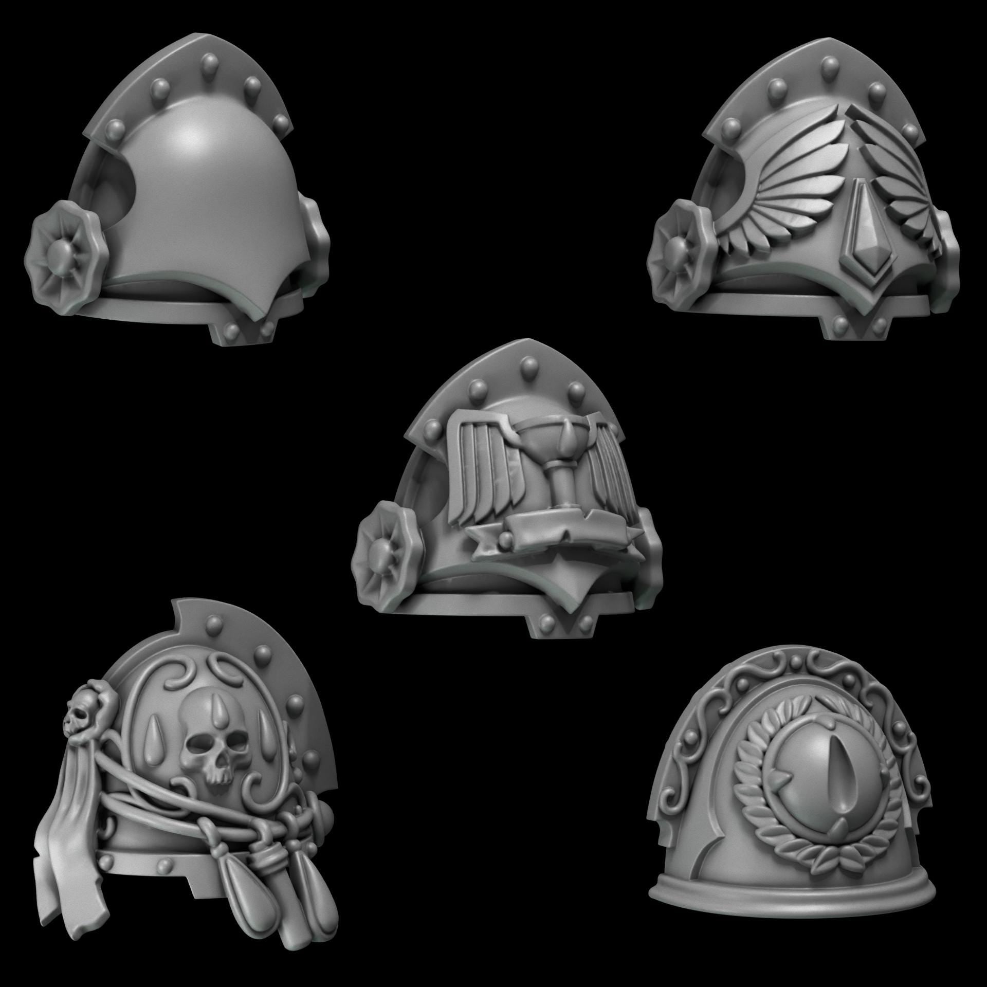 Greytide Studios Crimson Lords - Shoulder Pads - Multiple Listings (Custom Order) - product image 4 of 9