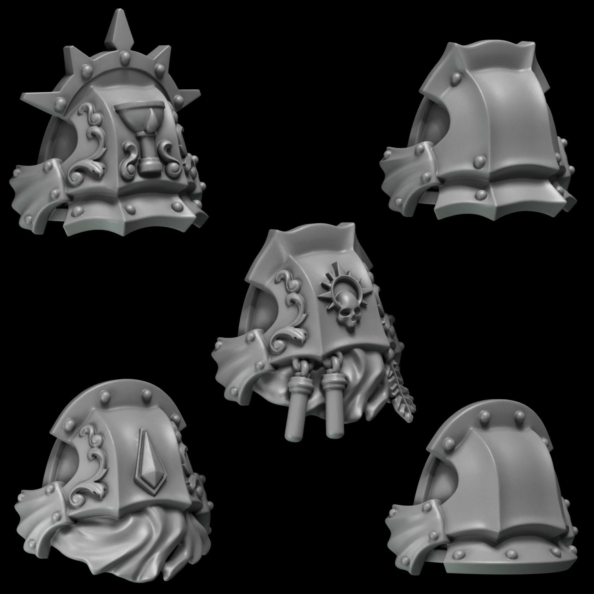 Greytide Studios Crimson Lords - Shoulder Pads - Multiple Listings (Custom Order) - product image 3 of 9