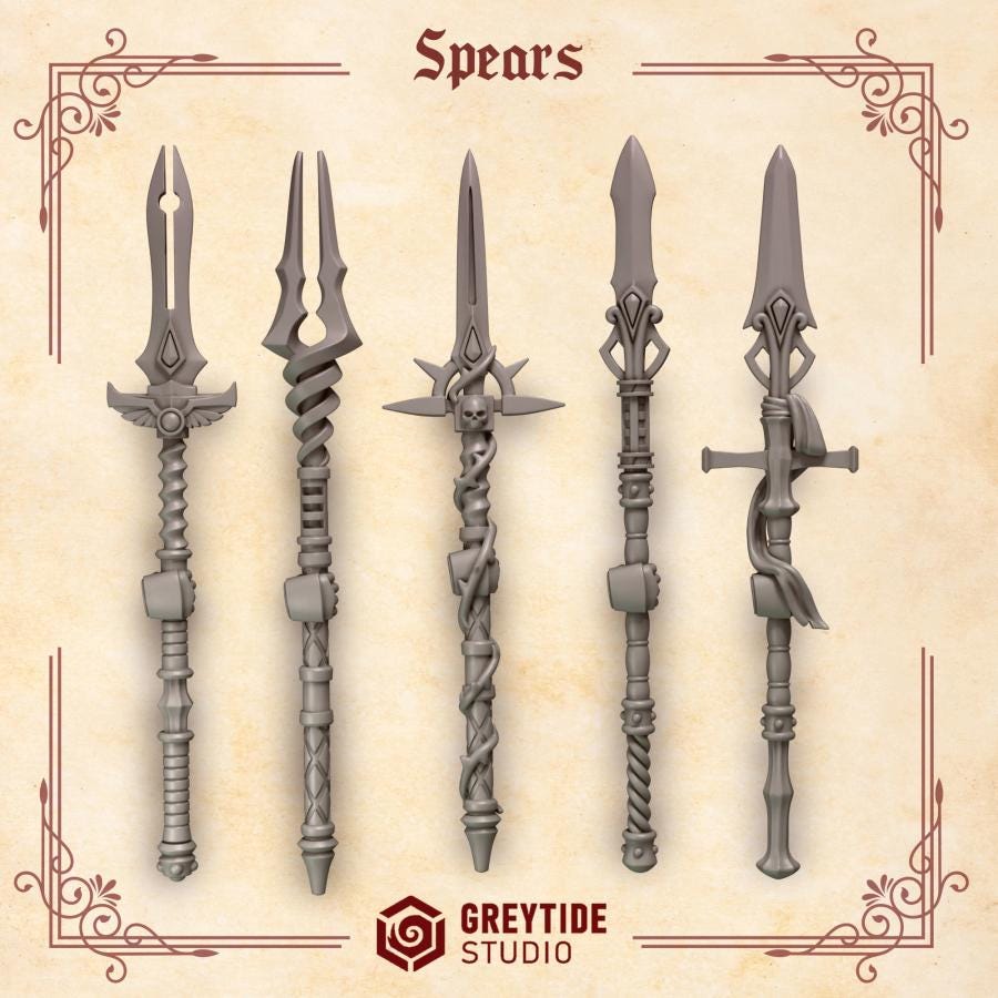 Greytide Studios Crimson Lords - Spears (Custom Order) - product image 1 of 3