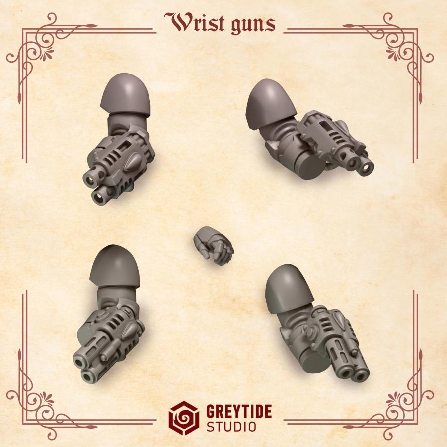 Greytide Studios Crimson Lords - Wrist Guns (Custom Order) - product image 1 of 3