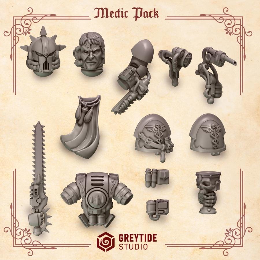 Greytide Studios Crimson Lords - Medic Pack (Custom Order) - product image 1 of 3