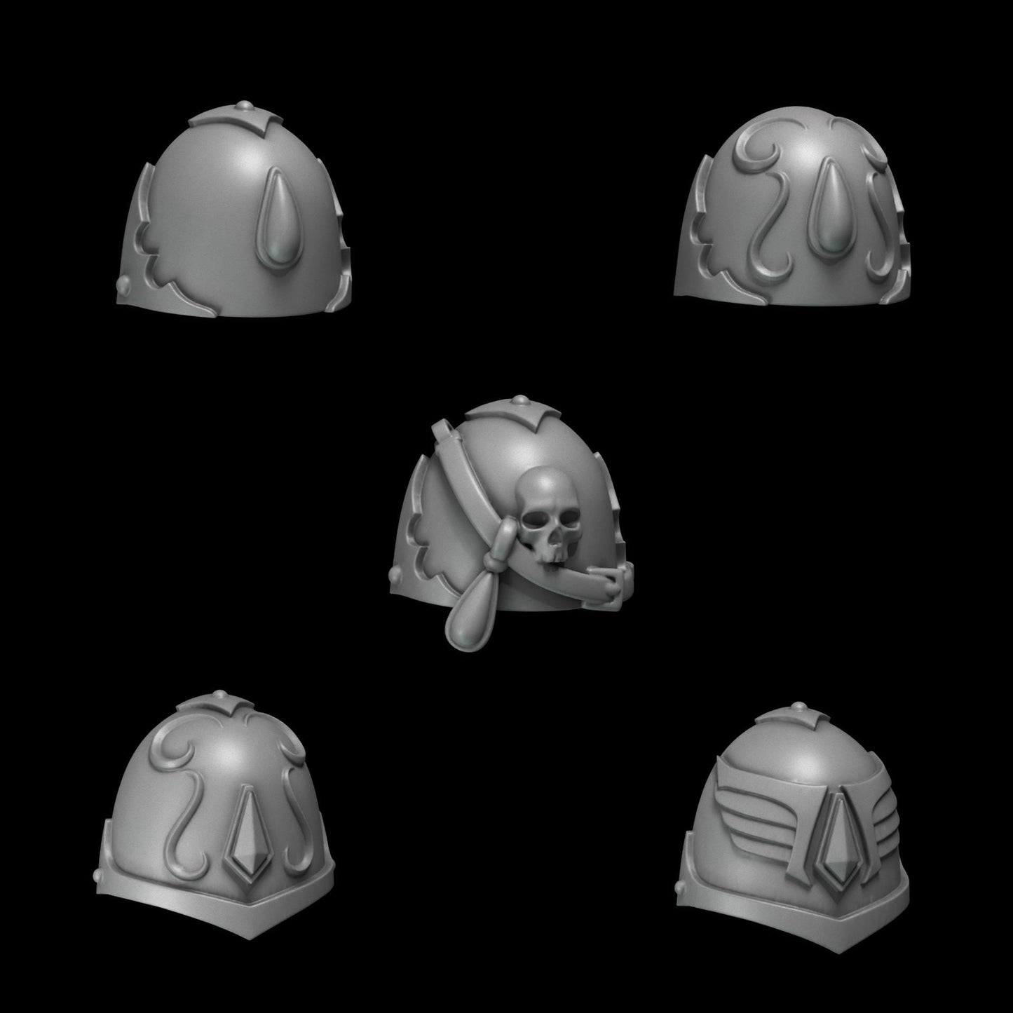 Greytide Studios Crimson Lords - Shoulder Pads - Multiple Listings (Custom Order) - product image 5 of 9