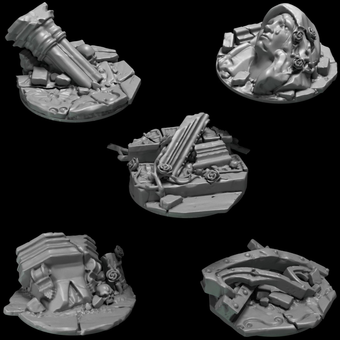 Greytide Studios Crimson Lords - Base Toppers (Custom Order) - product image 3 of 8