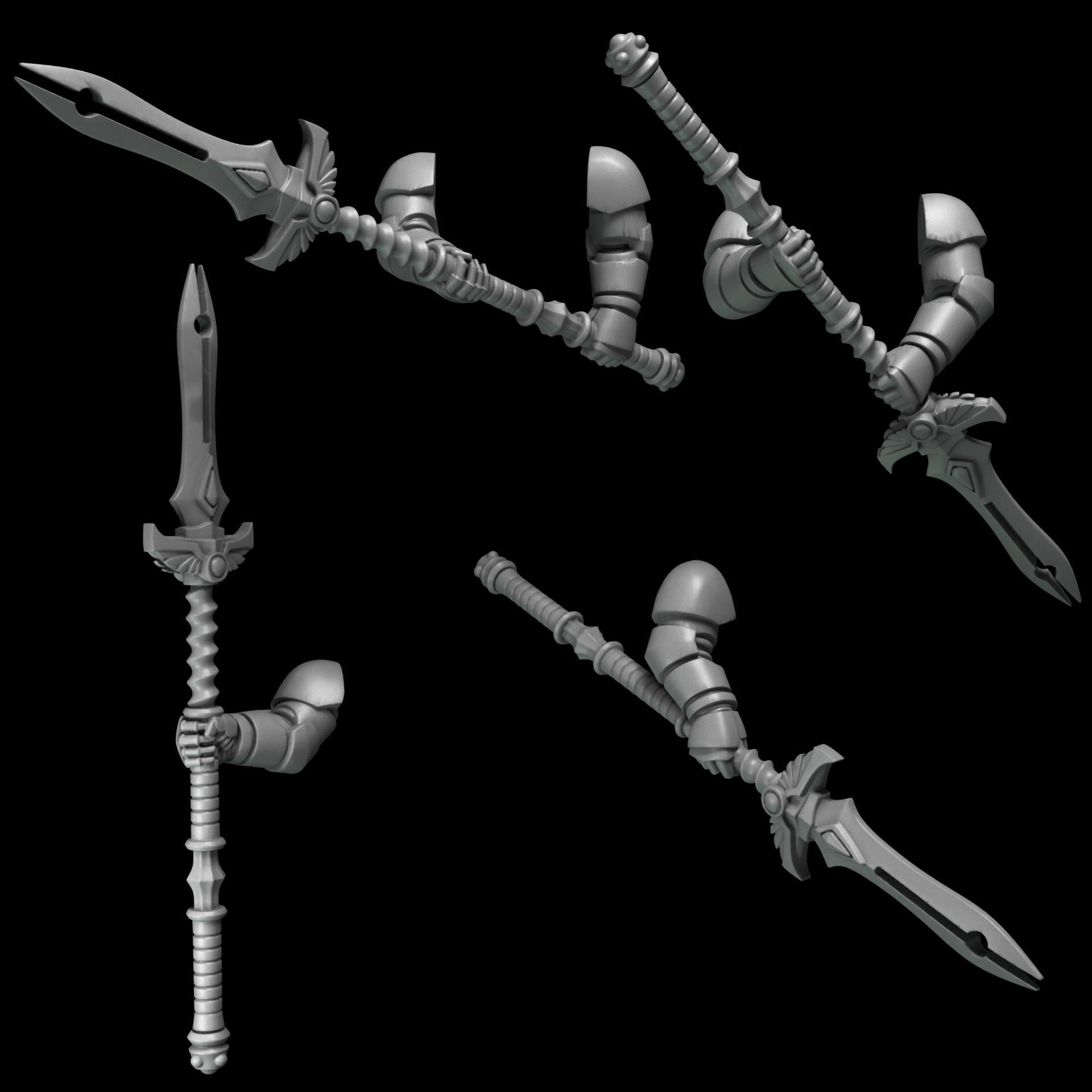 Greytide Studios Crimson Lords - Two-Handed Spears (Custom Order) - product image 1 of 7