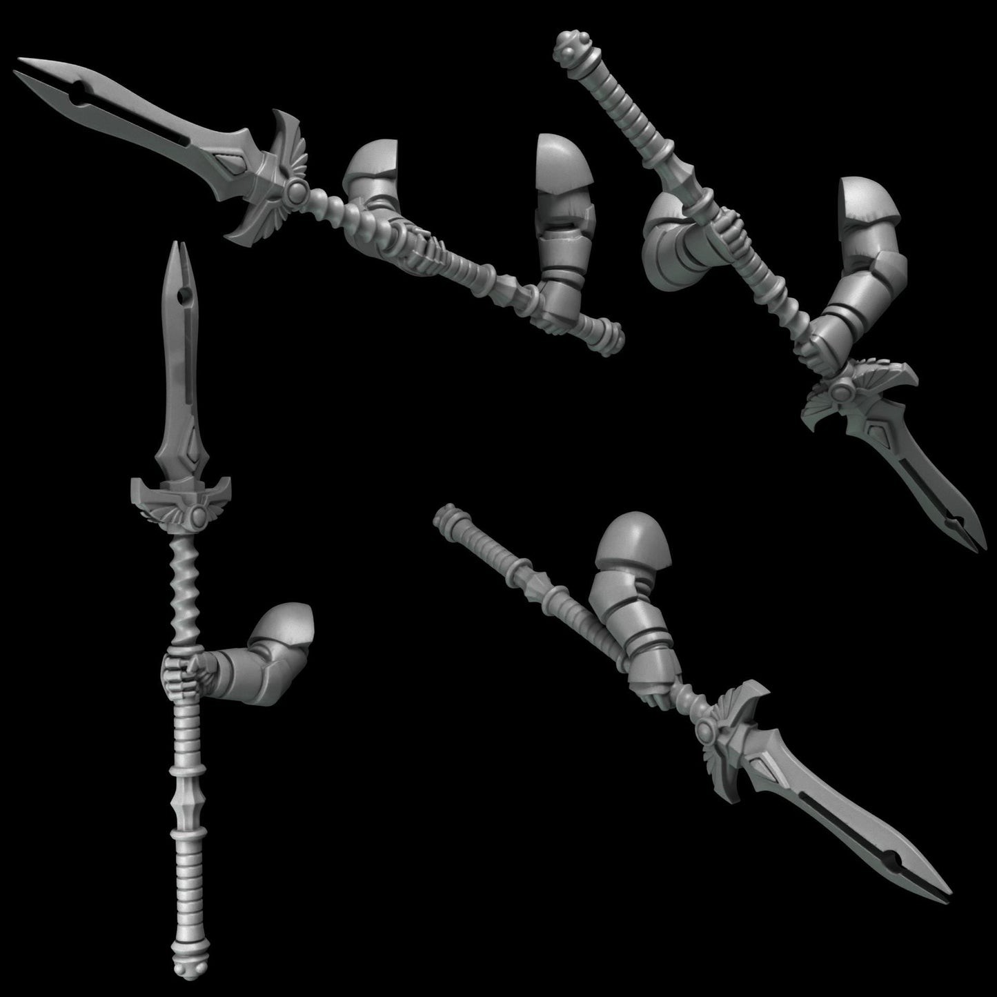 Greytide Studios Crimson Lords - Two-Handed Spears (Custom Order) - product image 1 of 7