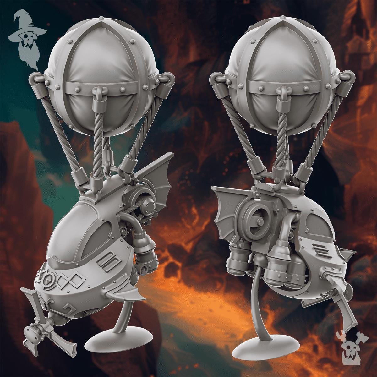 DakkaDakka Steelhill Dwarf Steam Flyer (Custom Order) - product image 1 of 3