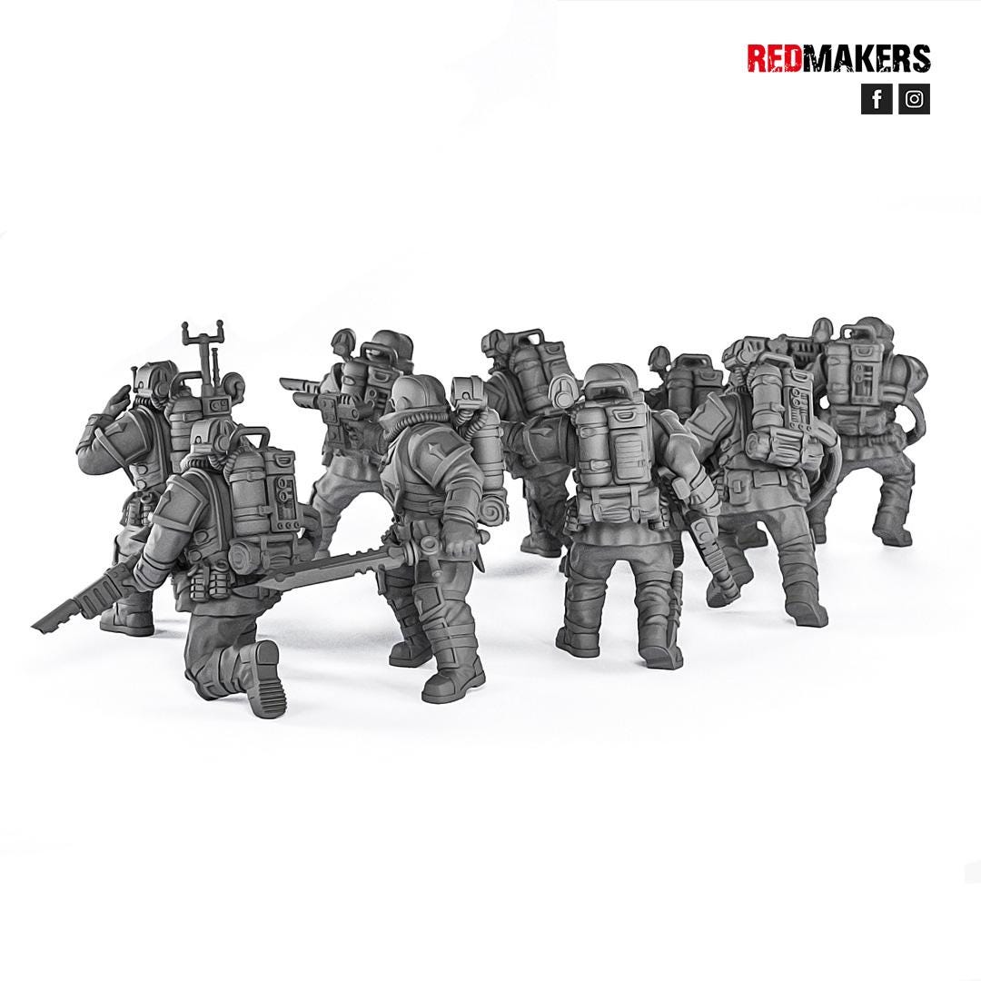 Red Makers Special Forces - Elite squad of the Imperial Force x10 (Custom Order) - product image 3 of 4