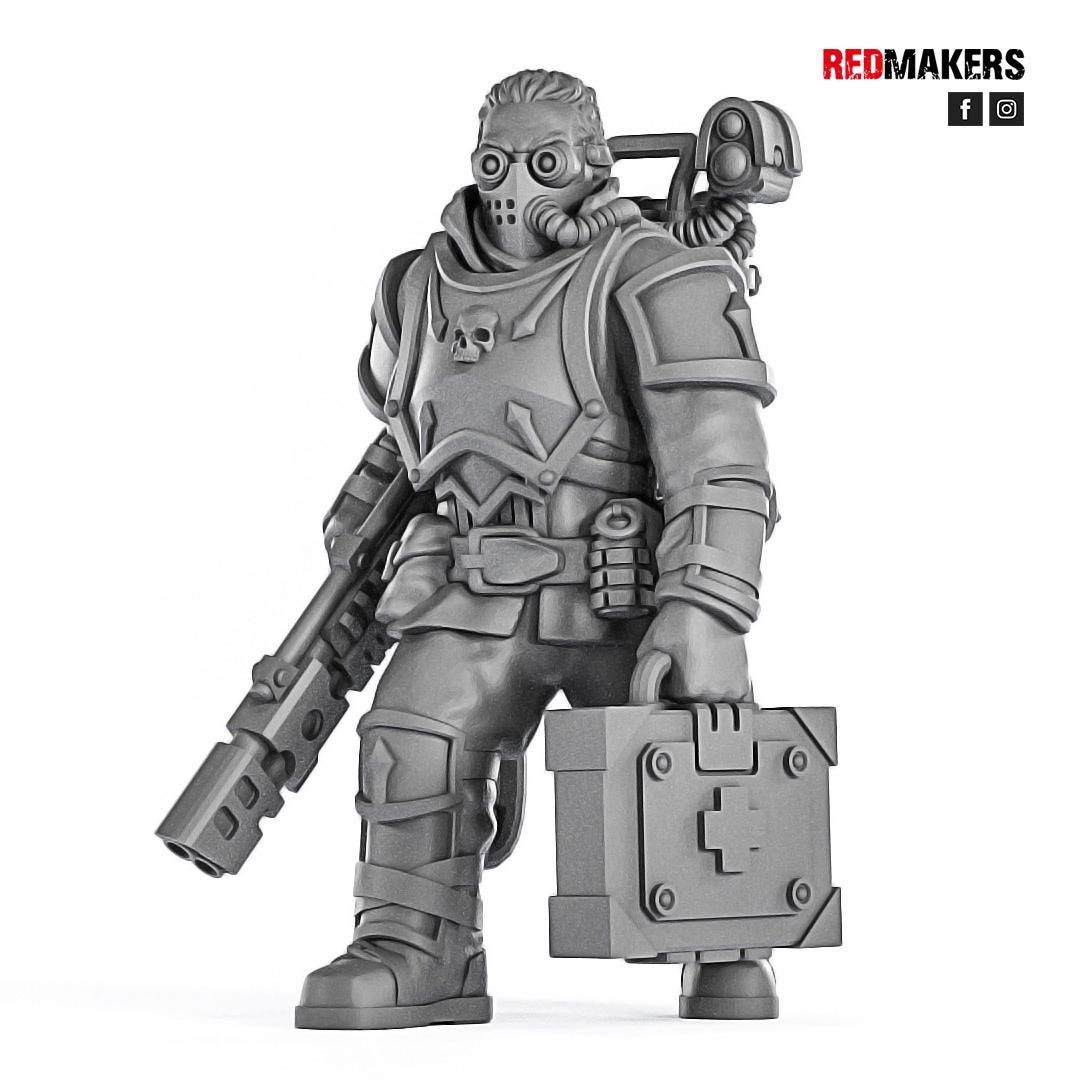 Red Makers Special Forces Officer and Command Squad (Custom Order) - product image 3 of 7