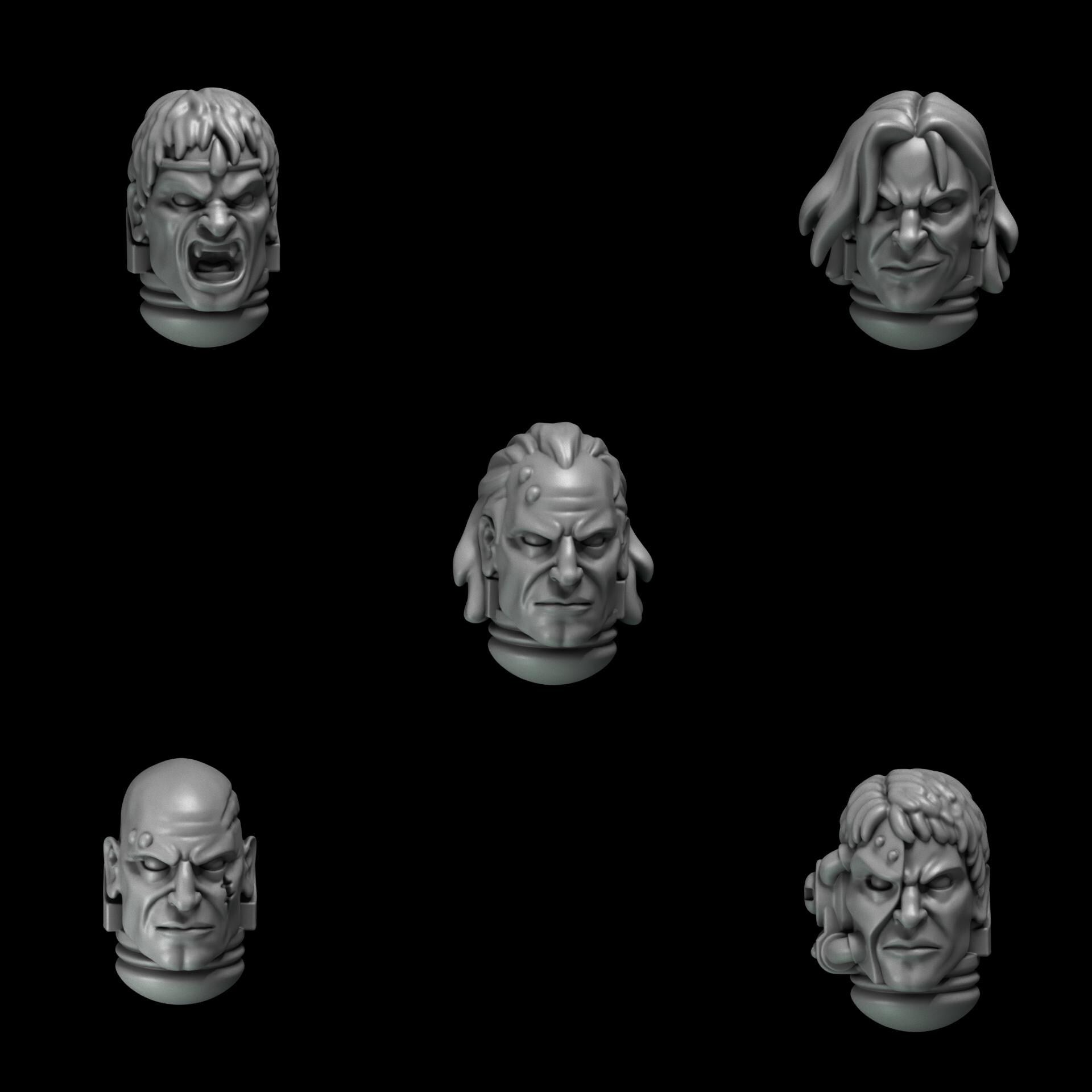 Greytide Studios Crimson Lords - Heads - Multiple Listings (Custom Order) - product image 1 of 10