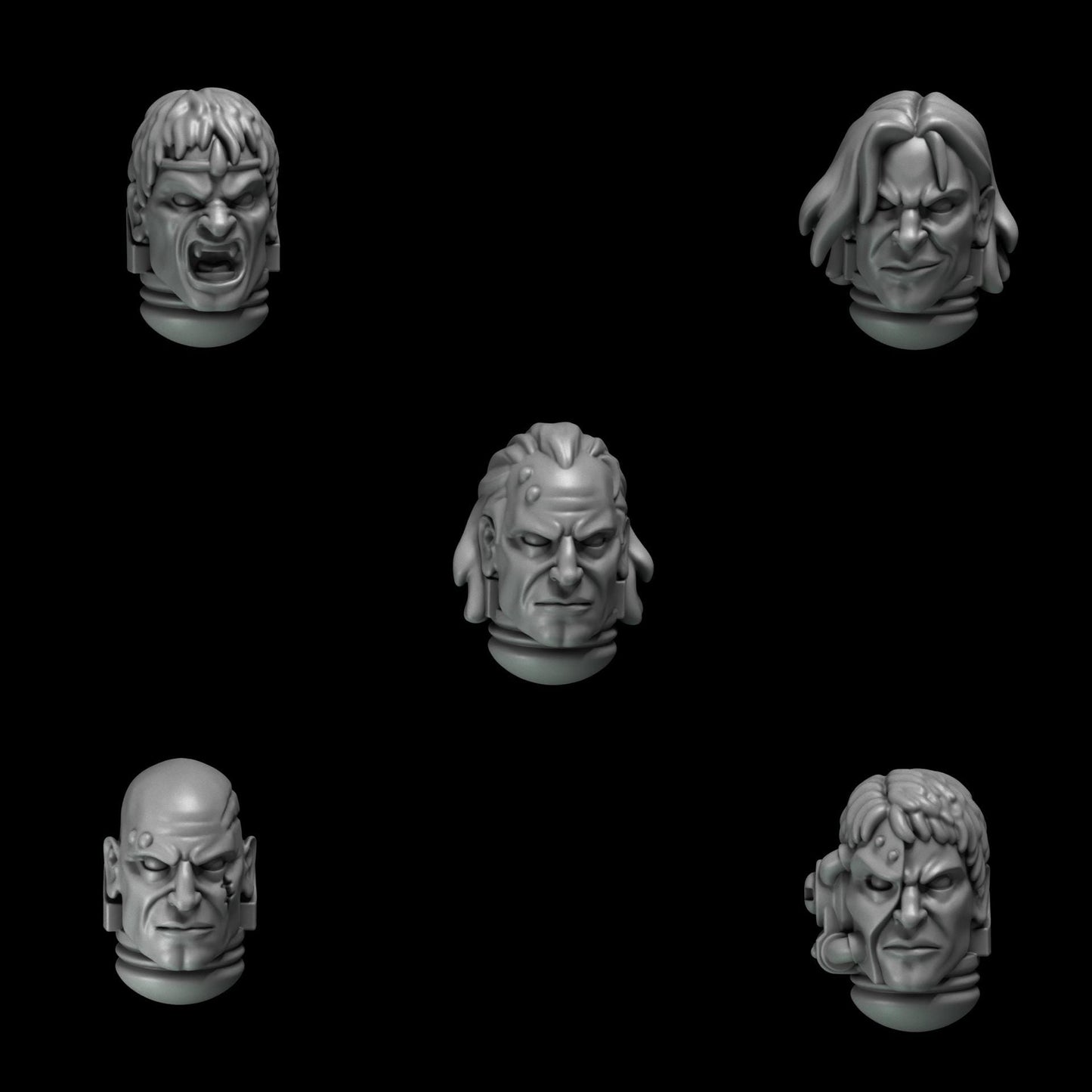 Greytide Studios Crimson Lords - Heads - Multiple Listings (Custom Order) - product image 1 of 10