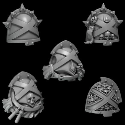 Greytide Studios Crimson Lords - Shoulder Pads - Multiple Listings (Custom Order) - product image 2 of 9