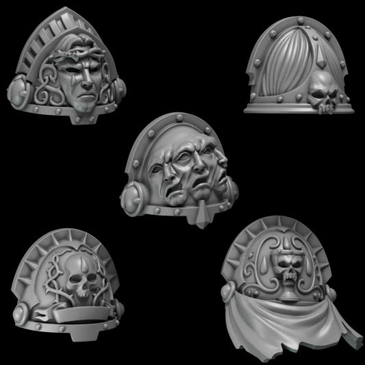 Greytide Studios Crimson Lords - Shoulder Pads - Multiple Listings (Custom Order) - product image 1 of 9