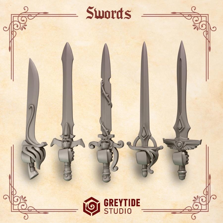 Greytide Studios Crimson Lords - Swords (Custom Order) - product image 1 of 3