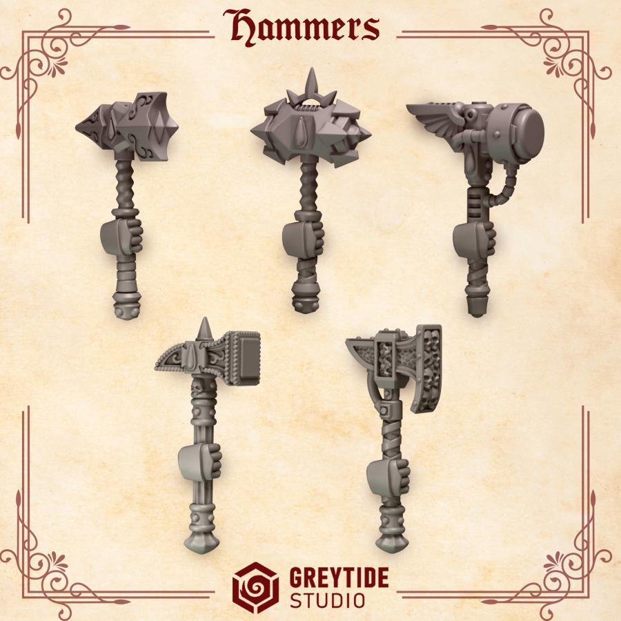Greytide Studios Crimson Lords - Hammers (Custom Order) - product image 1 of 3