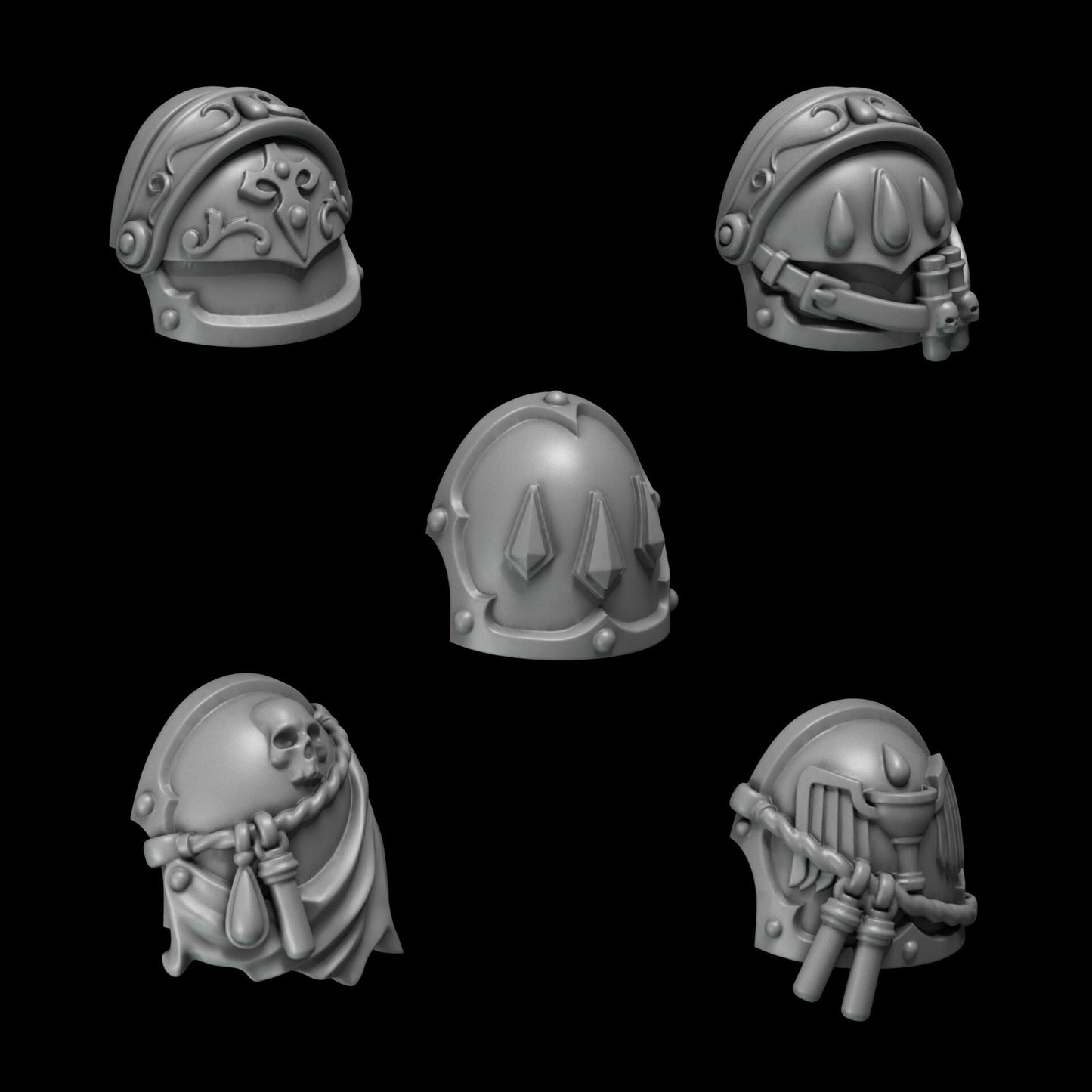 Greytide Studios Crimson Lords - Shoulder Pads - Multiple Listings (Custom Order) - product image 6 of 9