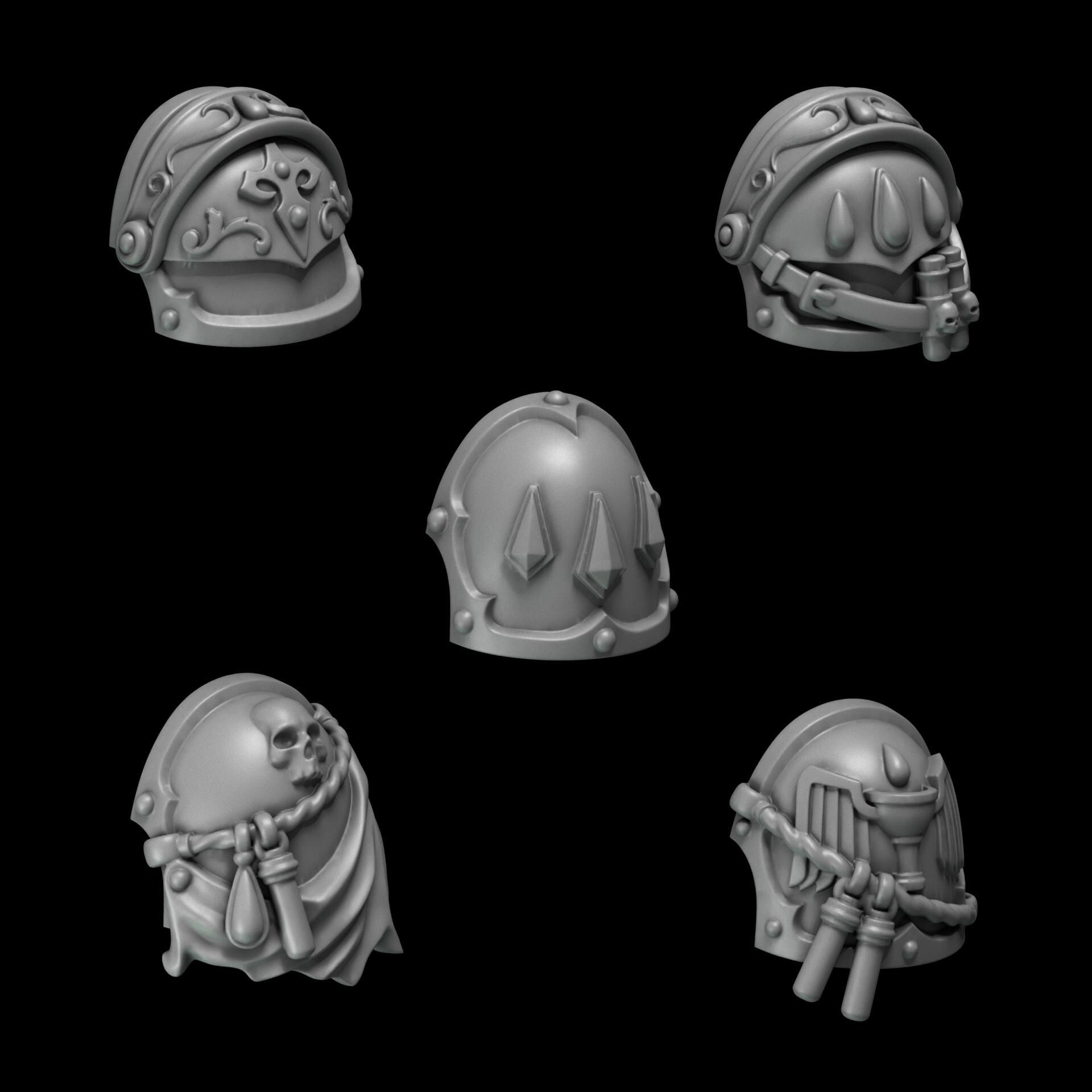 Greytide Studios Crimson Lords - Shoulder Pads - Multiple Listings (Custom Order) - product image 6 of 9