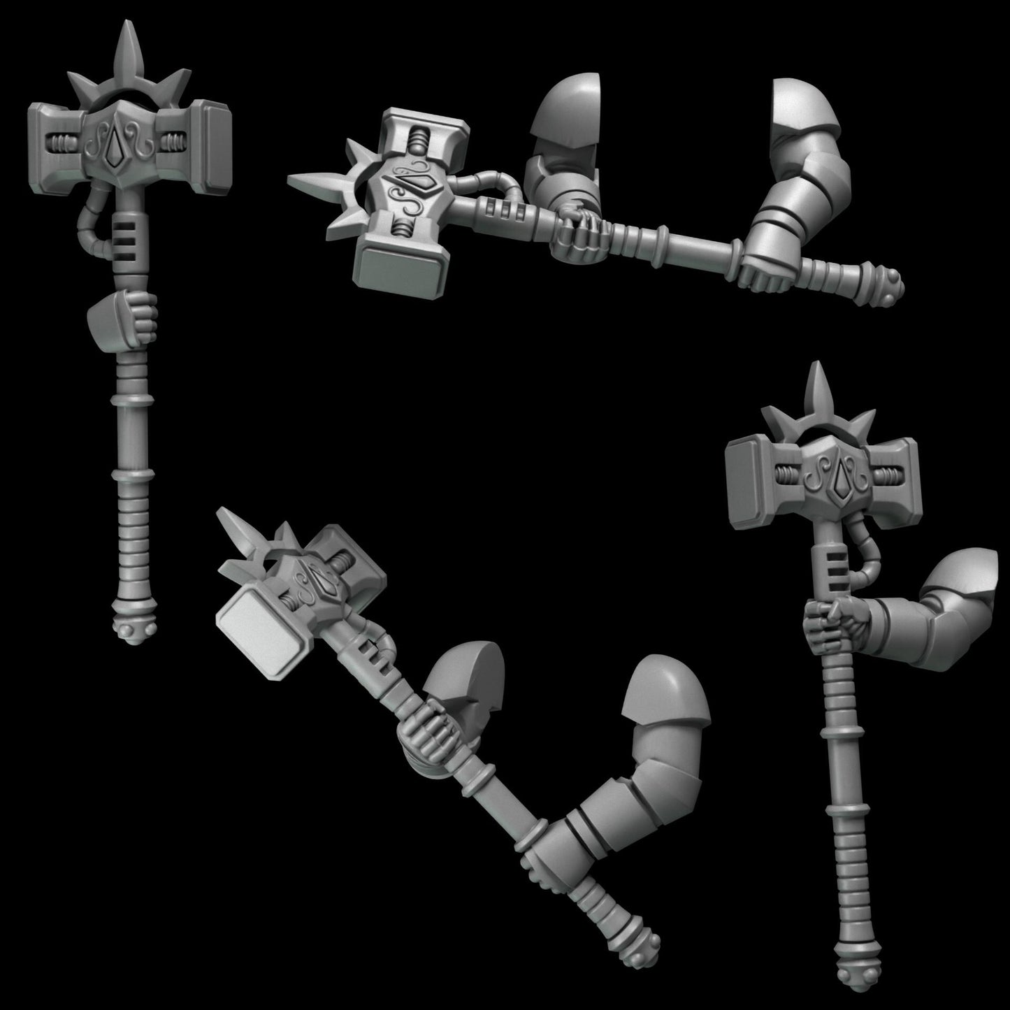 Greytide Studios Crimson Lords - Two-Handed Hammers (Custom Order) - product image 1 of 3