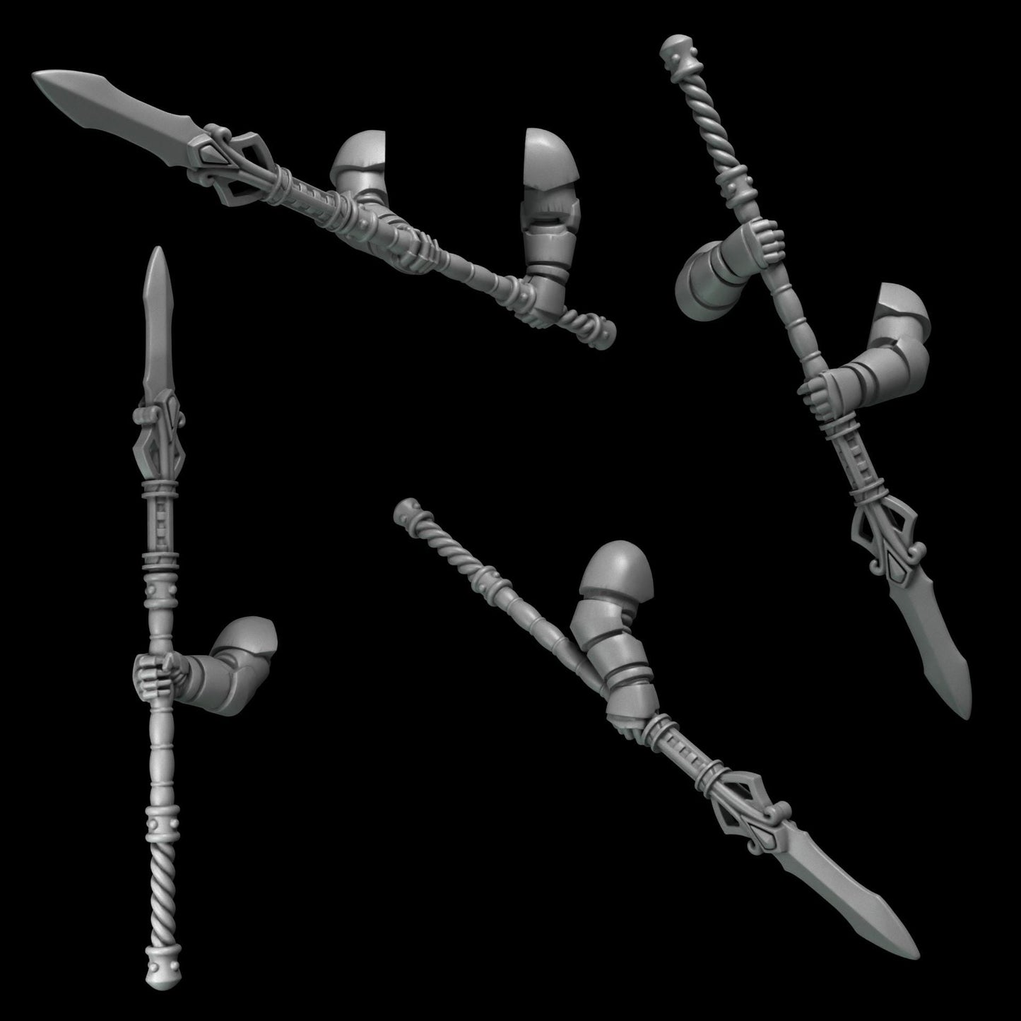 Greytide Studios Crimson Lords - Two-Handed Spears (Custom Order) - product image 4 of 7