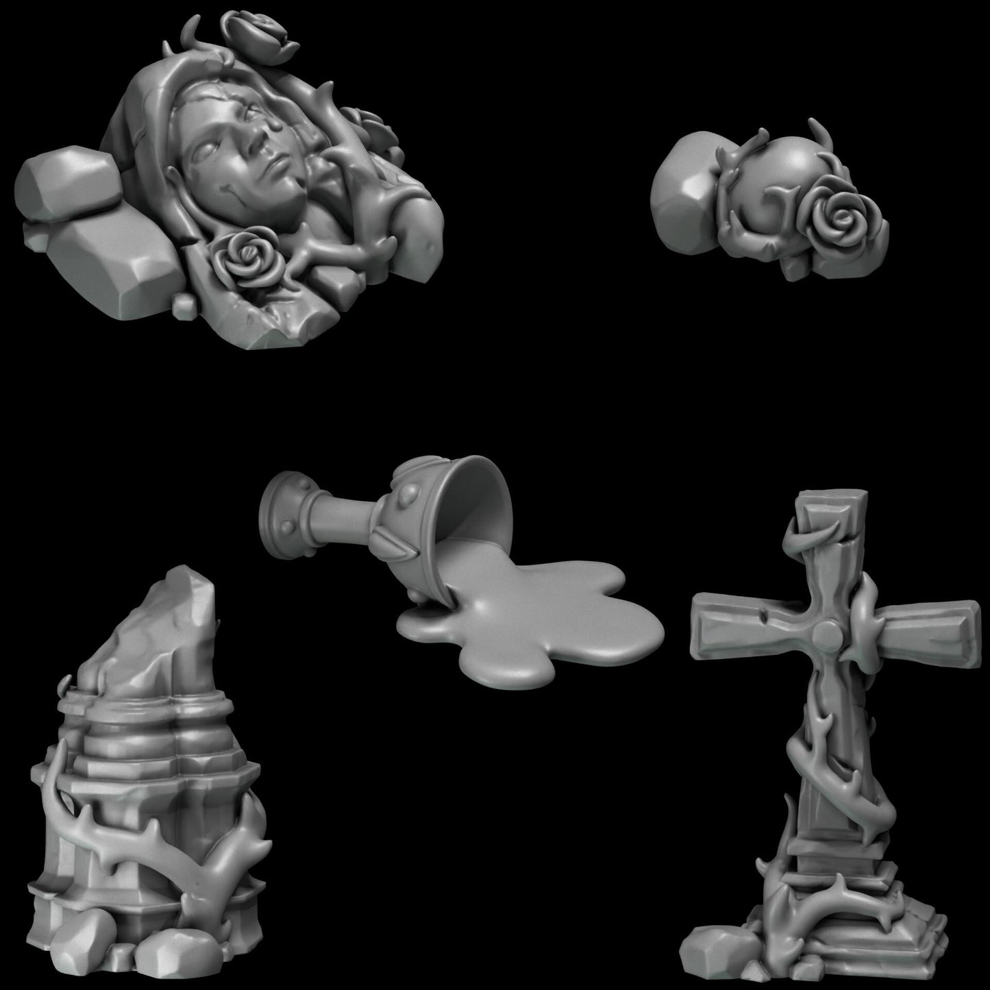 Greytide Studios Crimson Lords - Basing Bits (Custom Order) - product image 1 of 4
