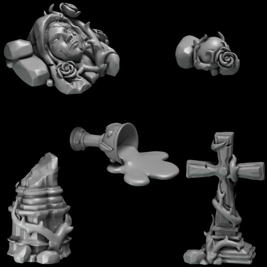 Greytide Studios Crimson Lords - Basing Bits (Custom Order) - product image 1 of 4