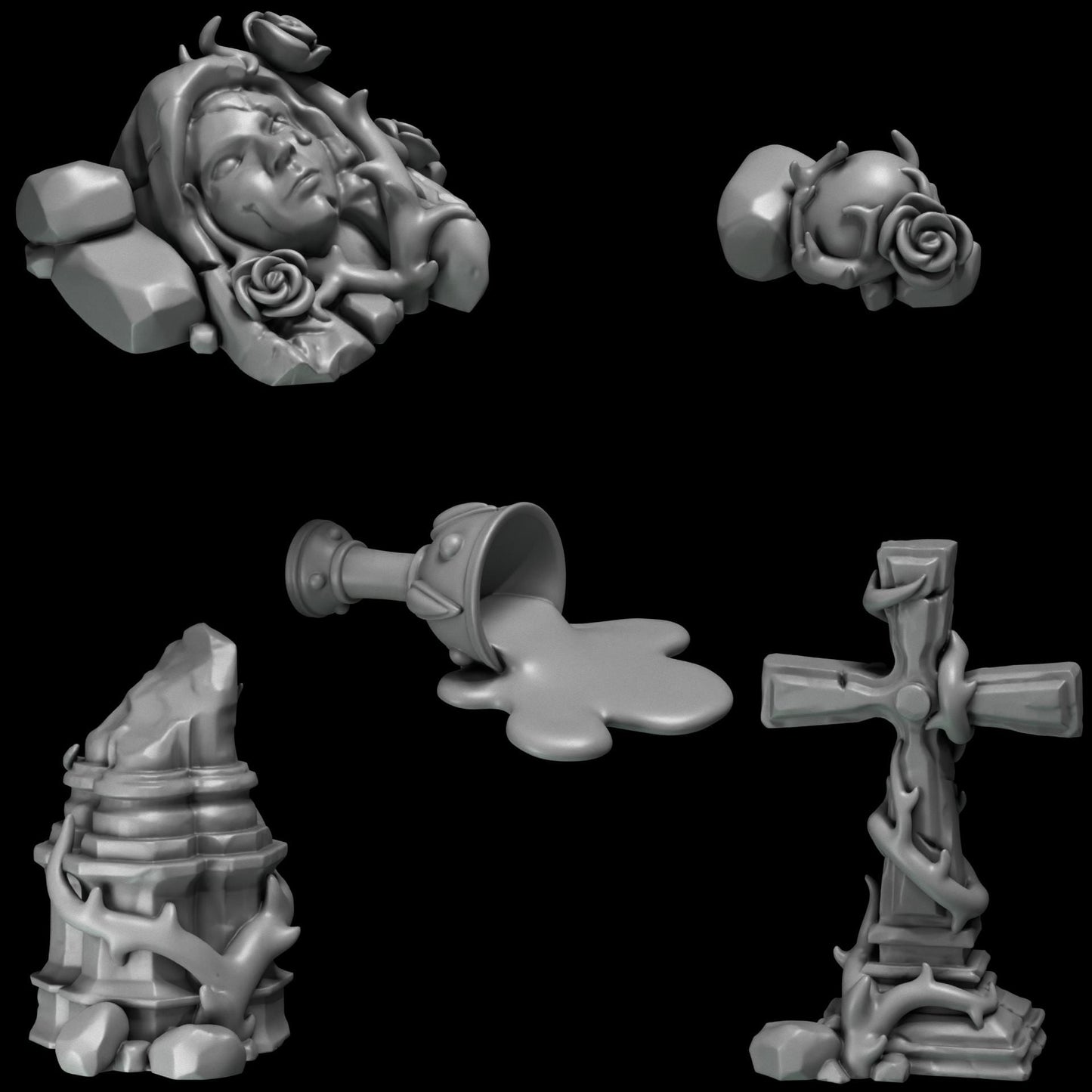 Greytide Studios Crimson Lords - Basing Bits (Custom Order) - product image 1 of 4