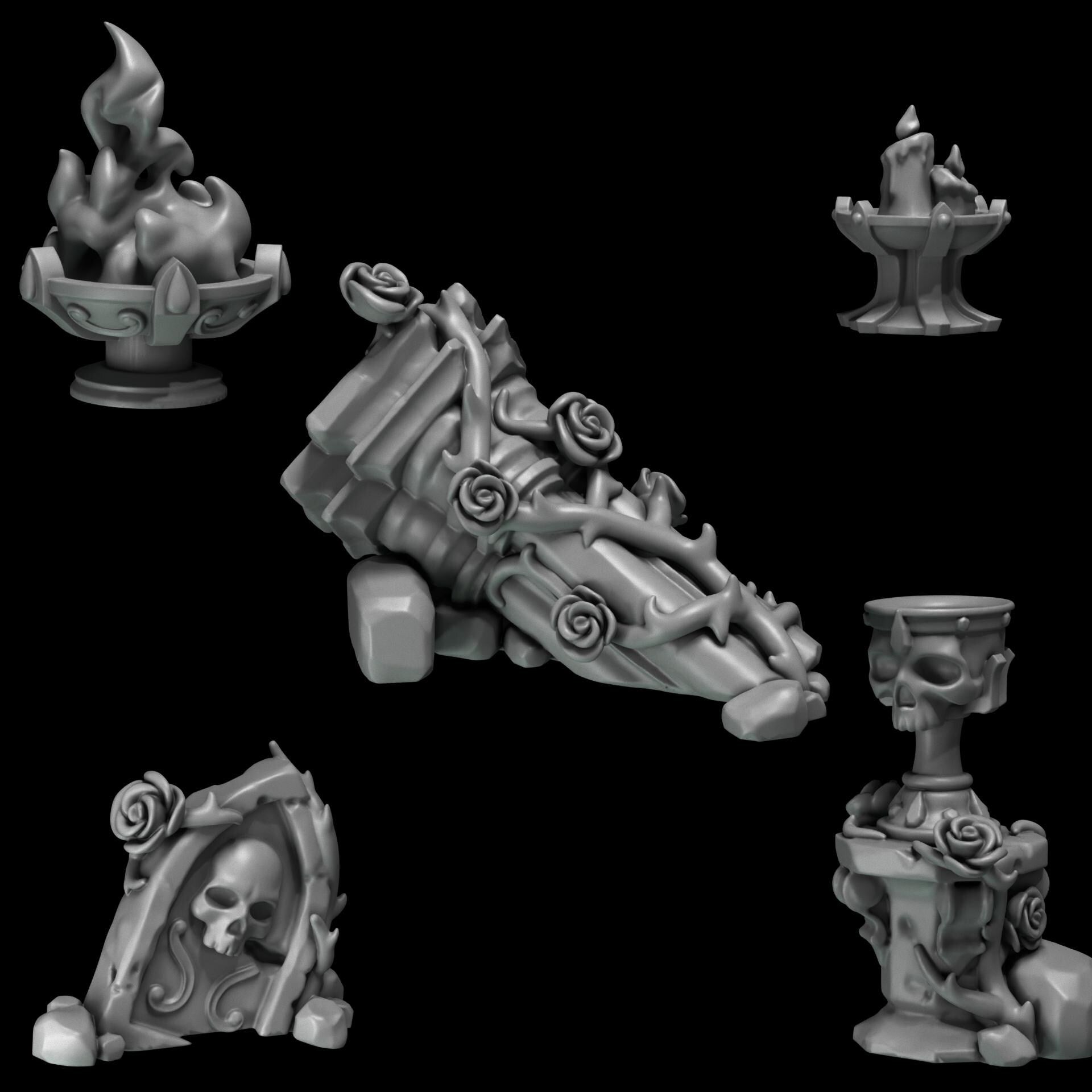 Greytide Studios Crimson Lords - Basing Bits (Custom Order) - product image 2 of 4
