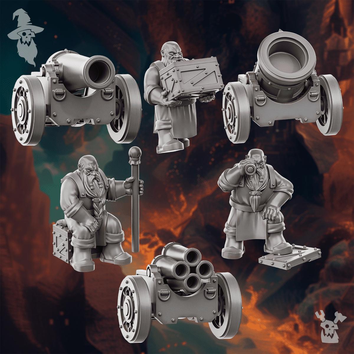 DakkaDakka Grimworld Artillery Cannons Team (Custom Order) - product image 1 of 6