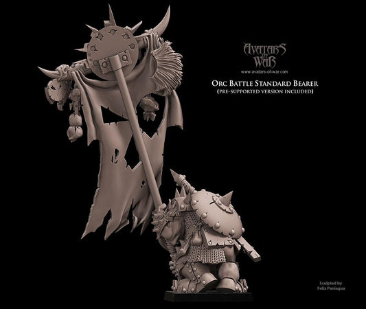 Avatars of War Orc Battle Standard Bearer - Fantasy / D&D (Custom Order) - product image 2 of 3