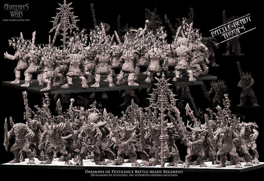 Avatars of War Daemons of Pestilence Regiment - Fantasy / D&D (Custom Order) - product image 2 of 4