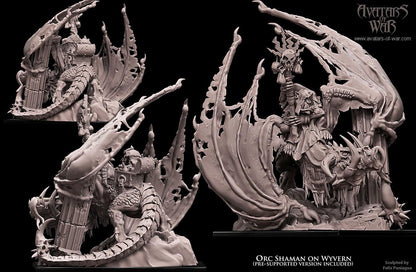 Avatars of War Orc Shaman on Wyvern - Fantasy / D&D (Custom Order) - product image 2 of 4
