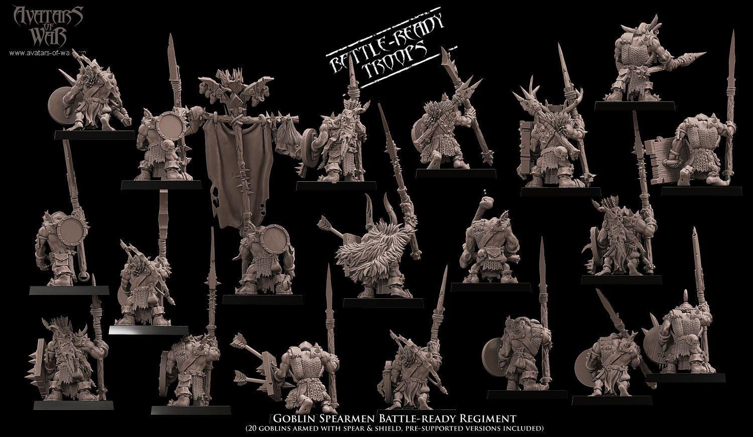 Avatars of War Goblin Spearmen Regiment - Fantasy / D&D (Custom Order) - product image 4 of 4