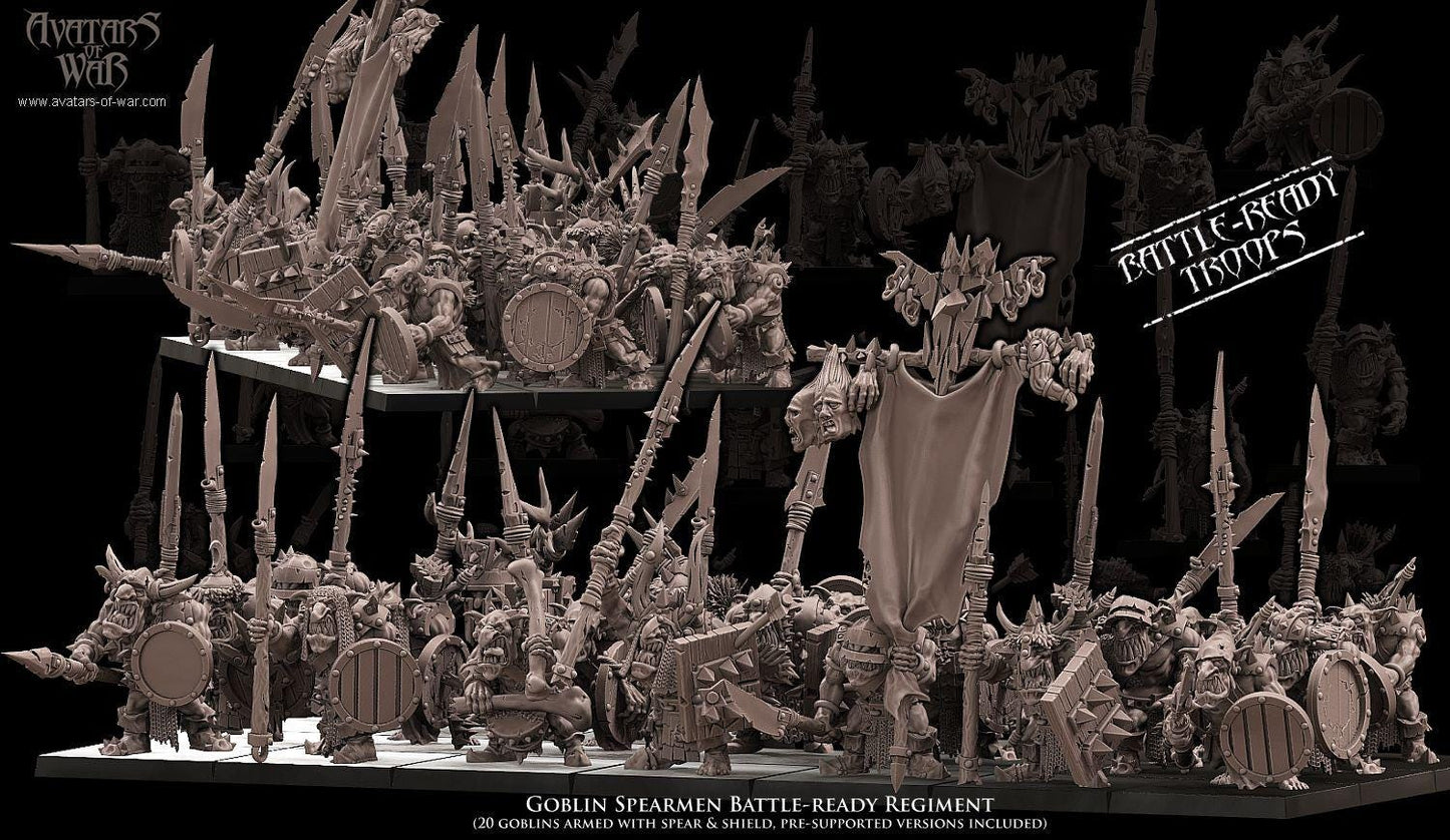 Avatars of War Goblin Spearmen Regiment - Fantasy / D&D (Custom Order) - product image 2 of 4