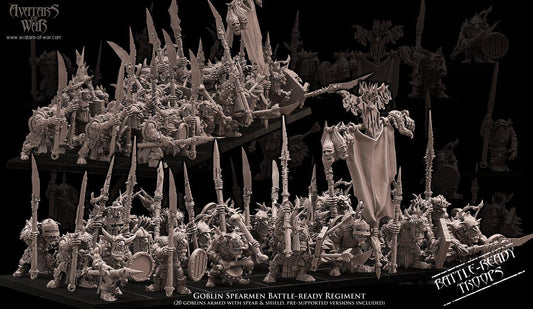 Avatars of War Goblin Spearmen Regiment - Fantasy / D&D (Custom Order) - product image 1 of 4