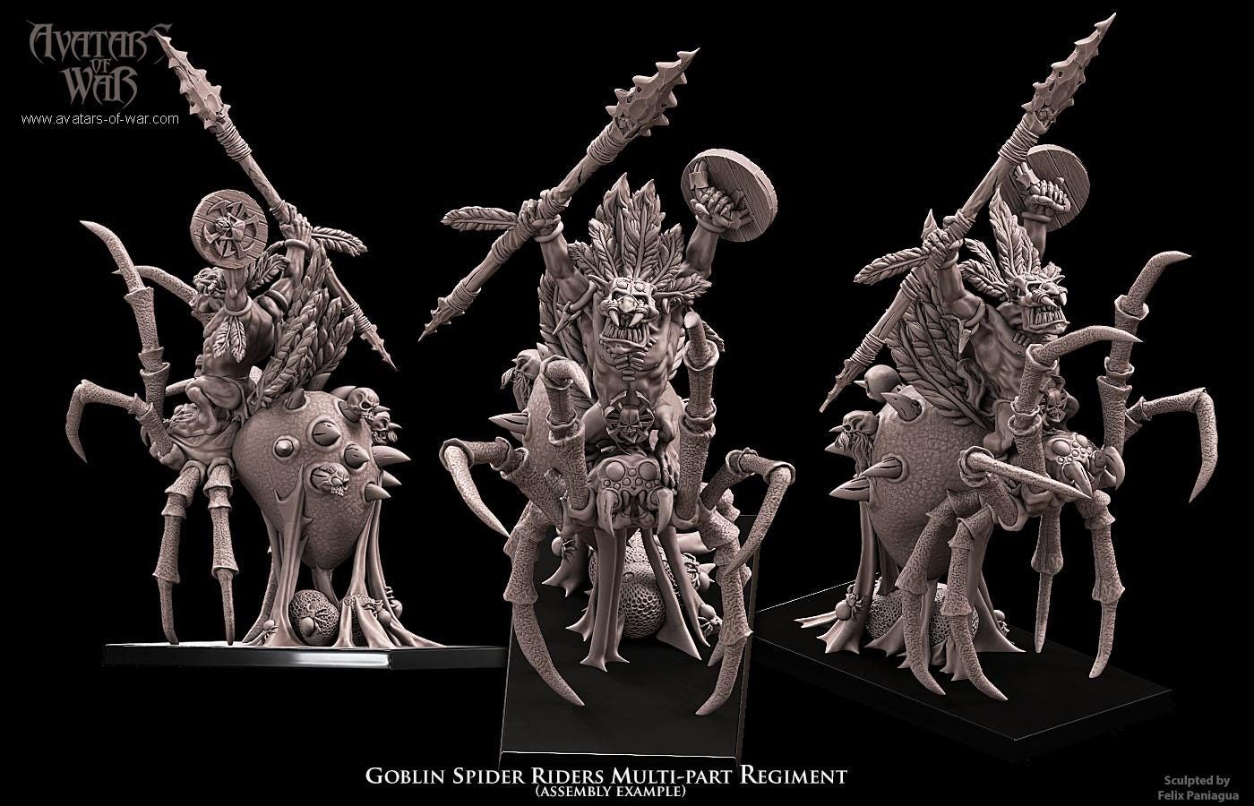 Avatars of War Goblin Spider Riders Regiment - Fantasy / D&D (Custom Order) - product image 8 of 10