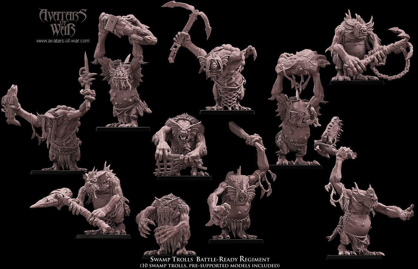 Avatars of War Swamp Trolls - Fantasy / D&D (Custom Order) - product image 3 of 4