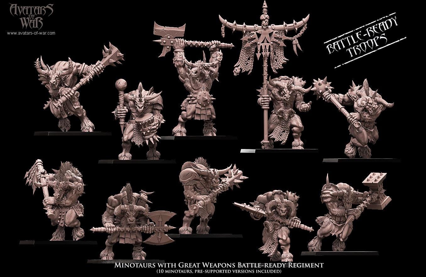 Avatars of War Minotaurs Regiment - Fantasy / D&D (Custom Order) - product image 3 of 3
