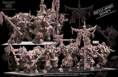 Avatars of War Minotaurs Regiment - Fantasy / D&D (Custom Order) - product image 1 of 3