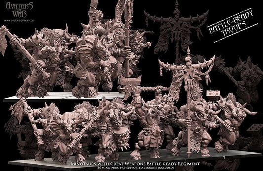 Avatars of War Minotaurs Regiment - Fantasy / D&D (Custom Order) - product image 1 of 3
