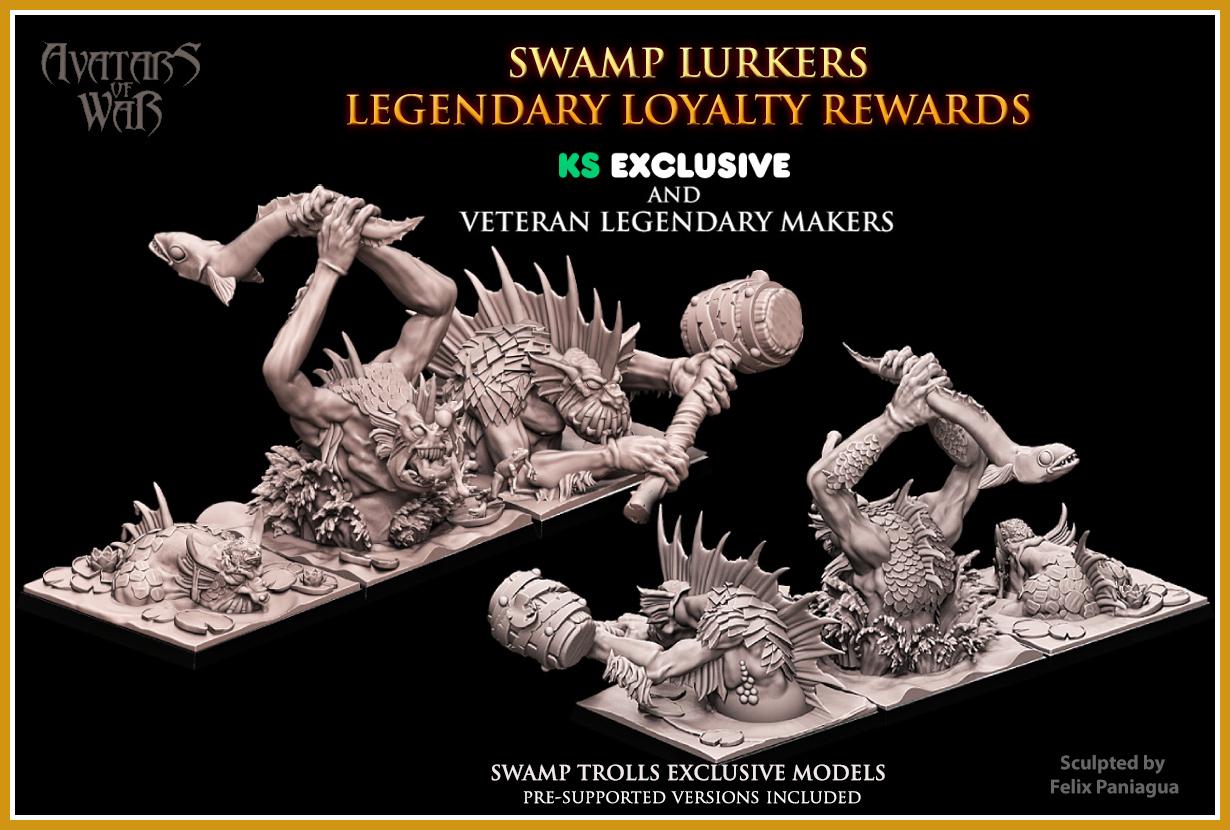 Avatars of War Swamp Trolls KS Exclusive - Fantasy / D&D (Custom Order) - product image 1 of 2