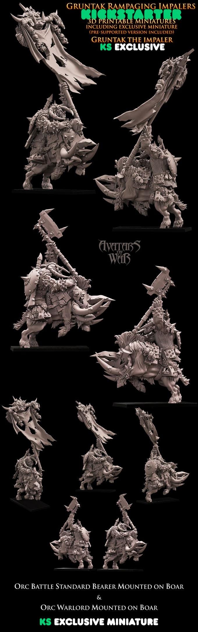 Avatars of War Gruntak The Imapler KS Exclusive - Fantasy / D&D (Custom Order) - product image