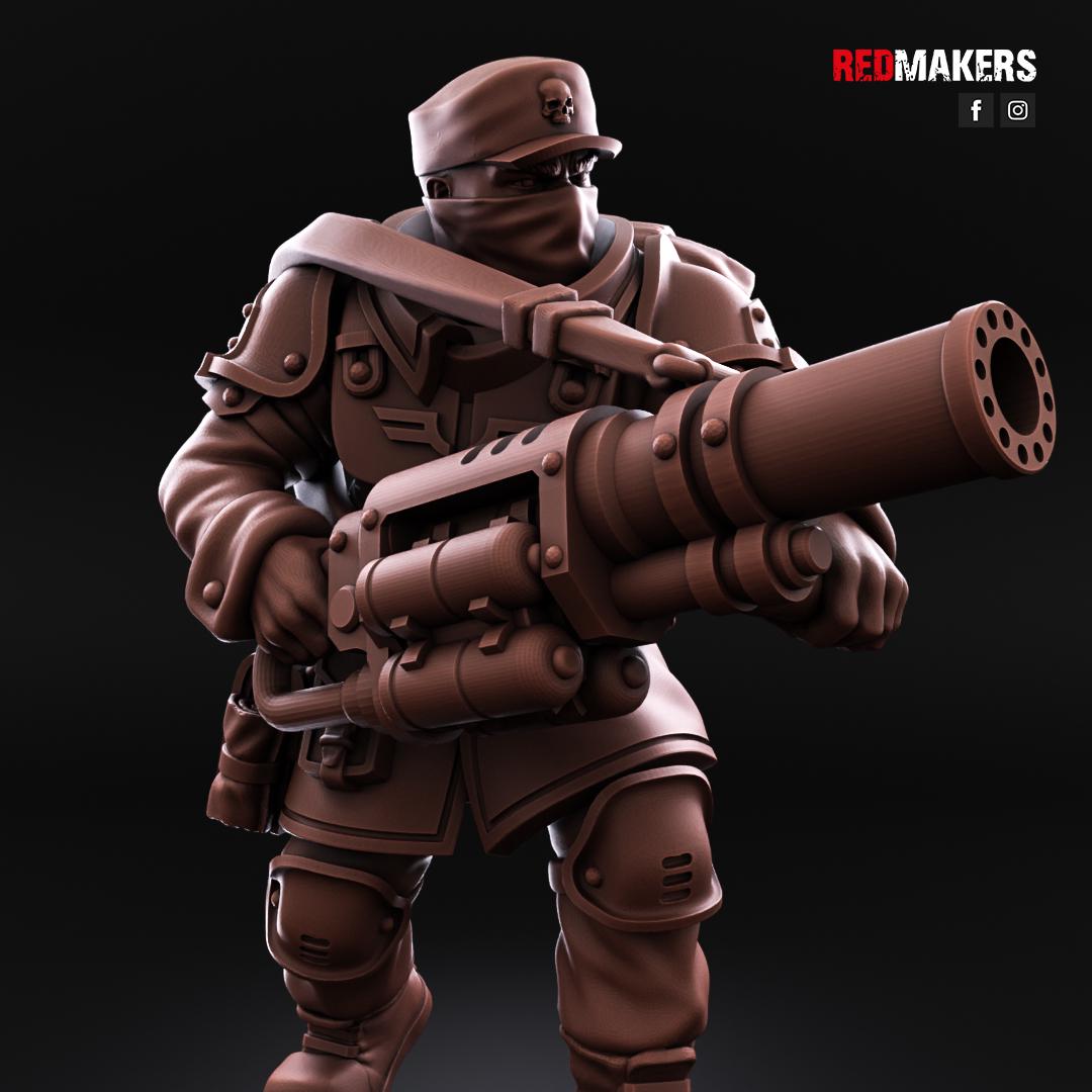 Red Makers Shock Troops Command Squad (Custom Order) - product image 7 of 8