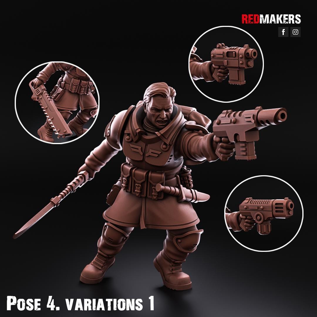 Red Makers Shock Troops Command Squad (Custom Order) - product image 6 of 8