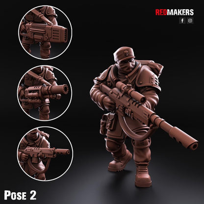 Red Makers Shock Troops Command Squad (Custom Order) - product image 8 of 8