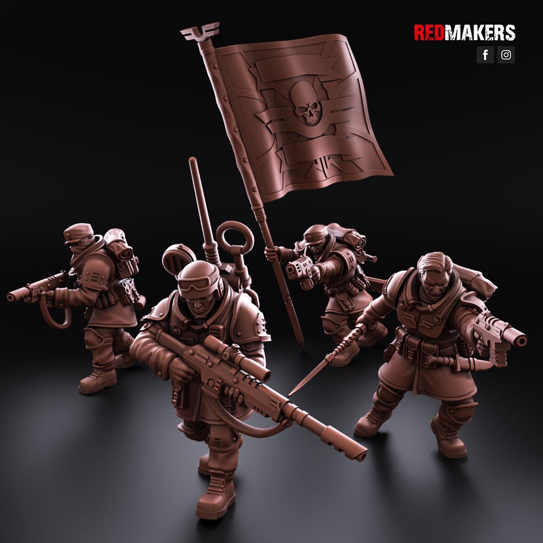 Red Makers Shock Troops Command Squad (Custom Order) - product image 2 of 8