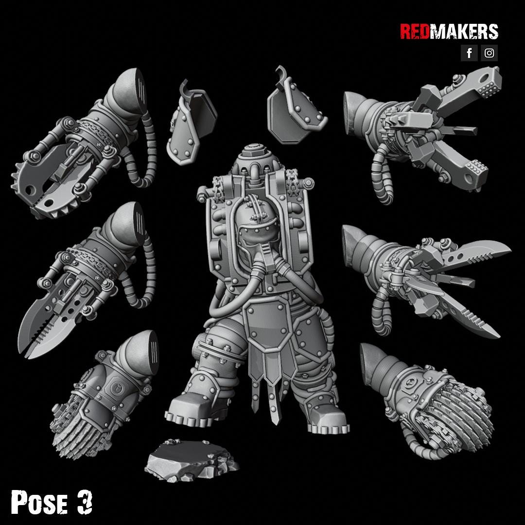 Red Makers Abhuman Wardens x5 (Custom Order) - product image 8 of 10