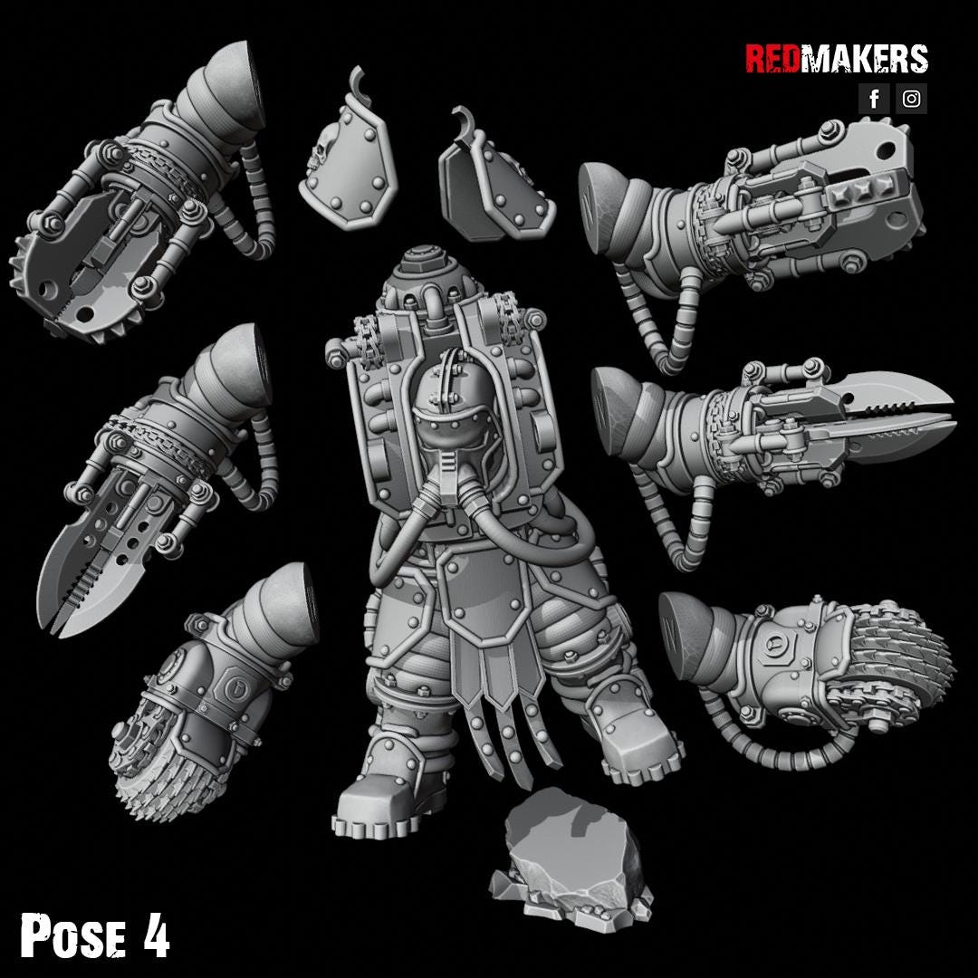 Red Makers Abhuman Wardens x5 (Custom Order) - product image 9 of 10