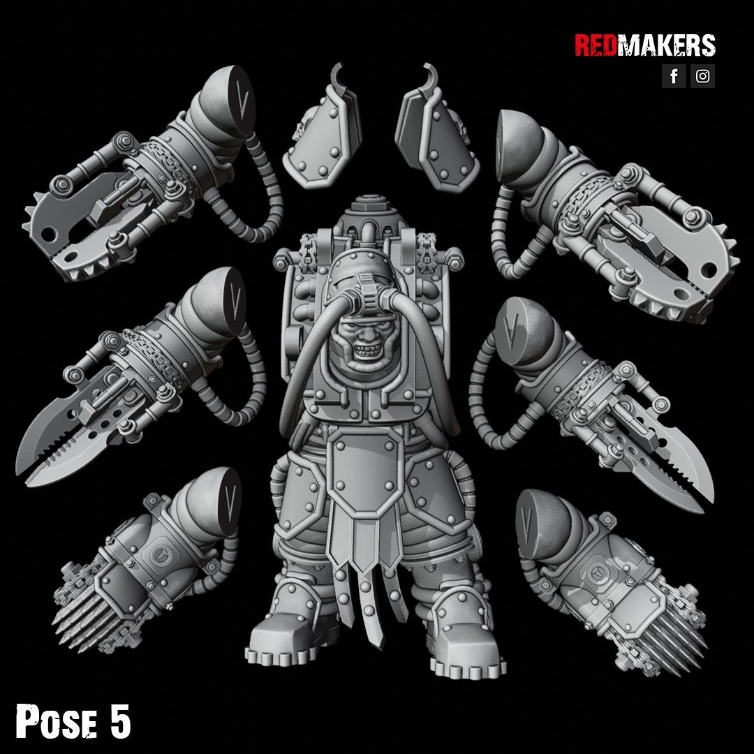 Red Makers Abhuman Wardens x5 (Custom Order) - product image 10 of 10