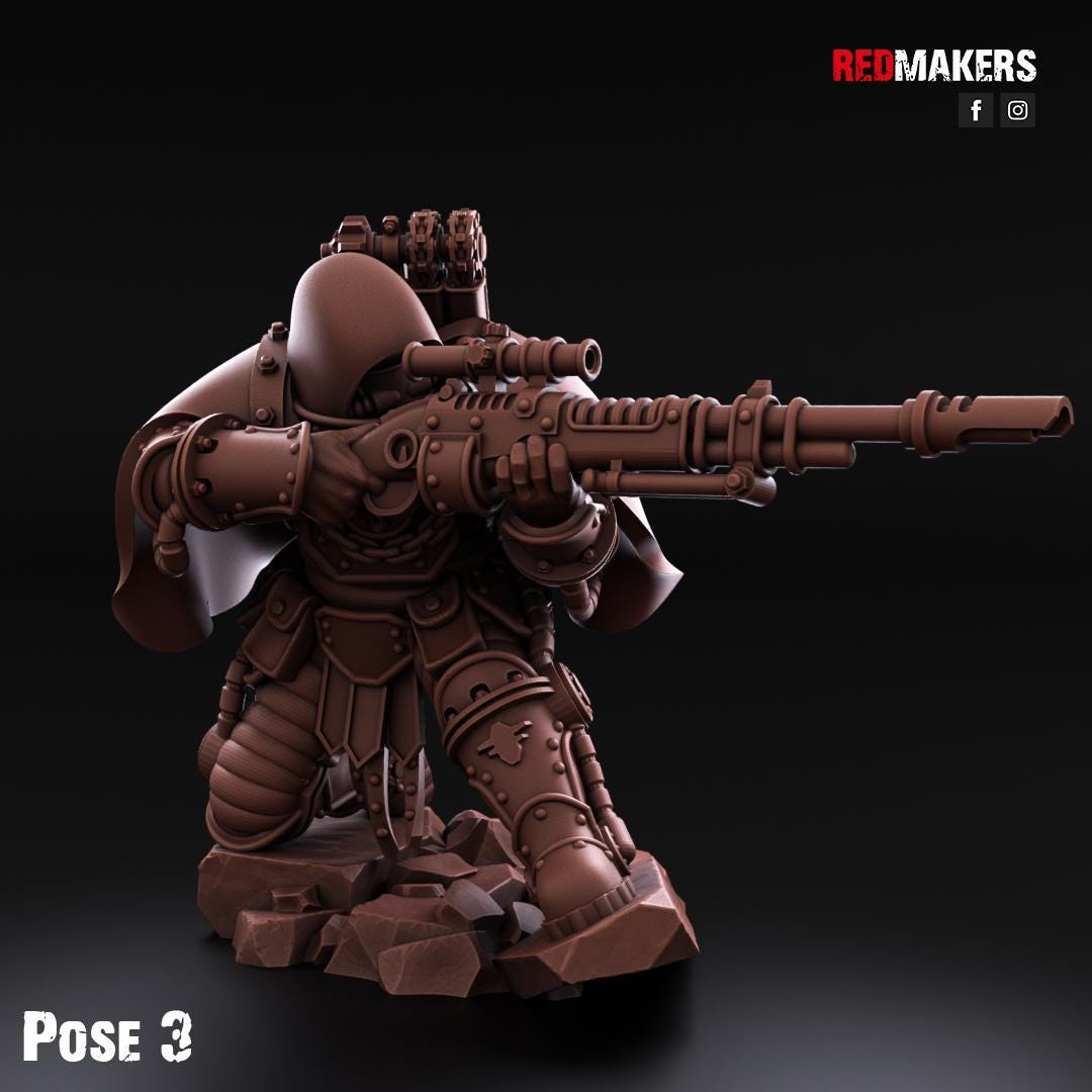 Red Makers Solar Guard Snipers x3 (Custom Order) - product image 5 of 5