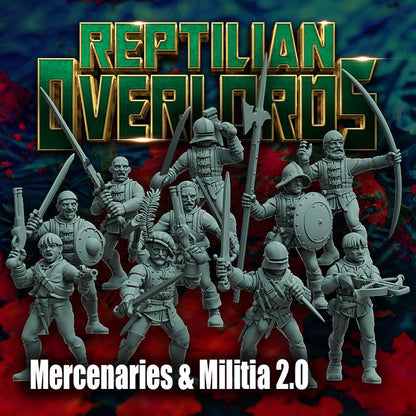 Fantasy Mercenaries and Militia 2.0 - Reptilian Overlords (Custom Order) - product image 1 of 5